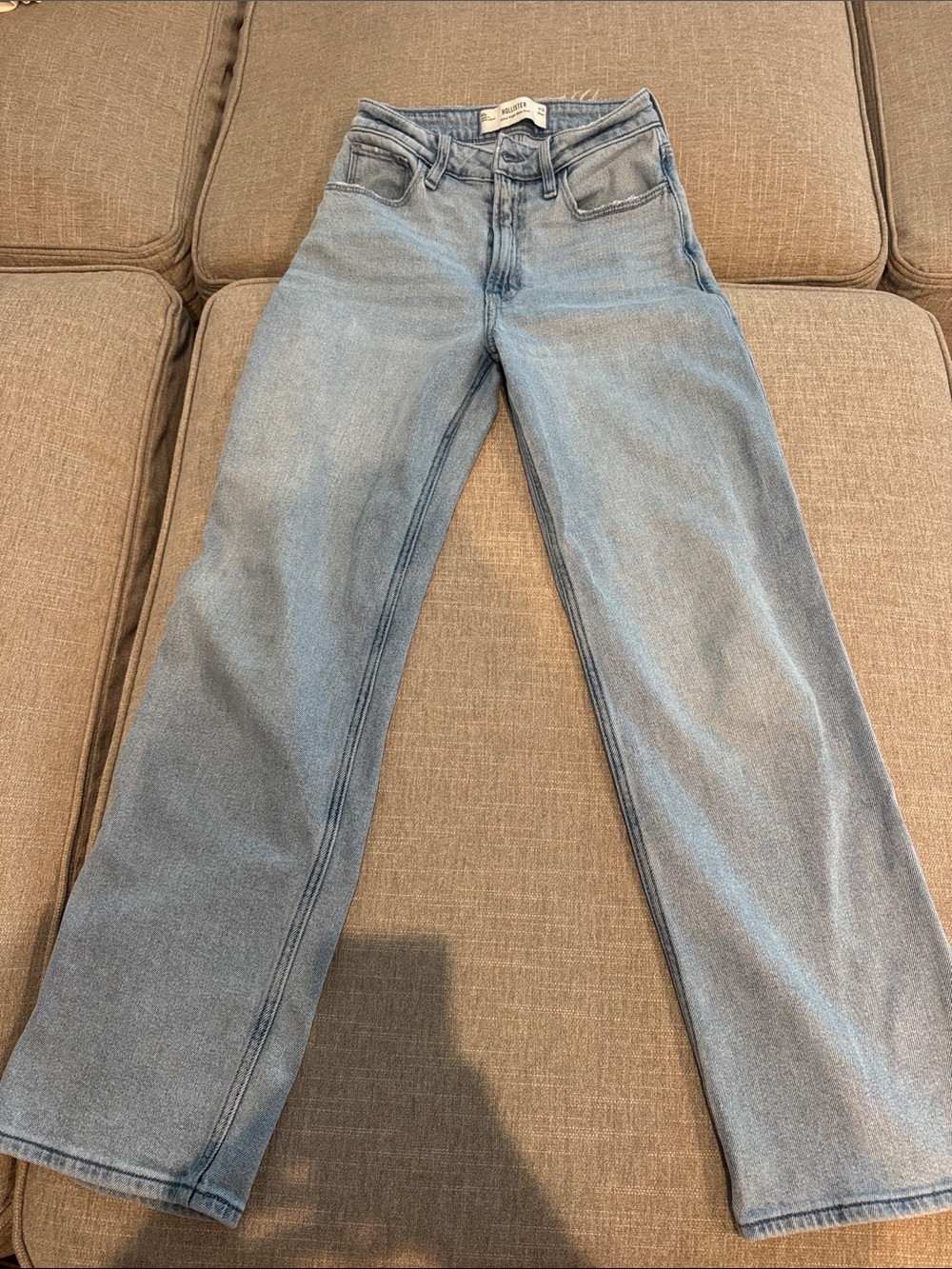 Hollister Light Blue Women’s Straight-Leg Jeans
